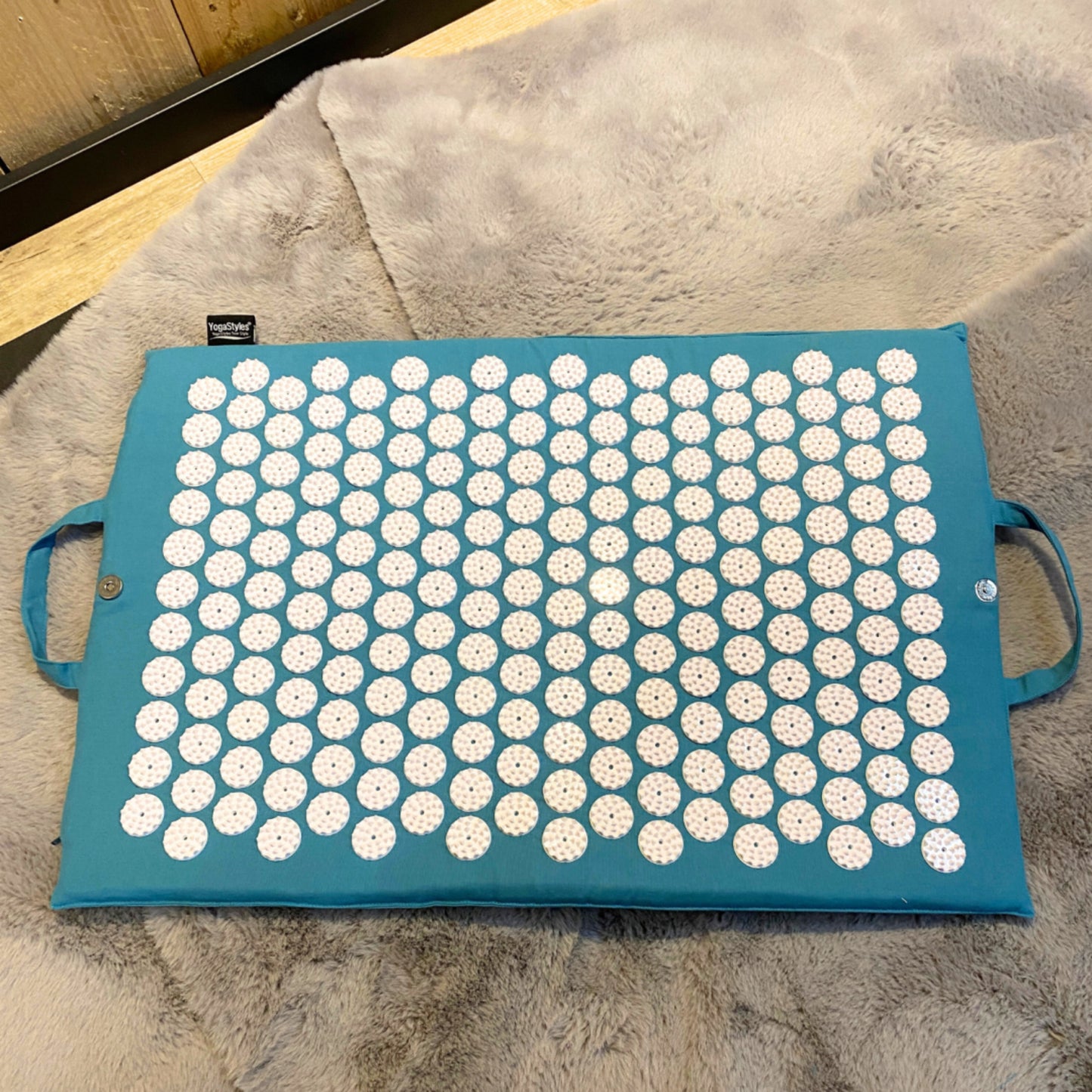 YogaStyles Spijkermat / Acupressuur mat petrol blauw