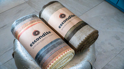 Zachte beige-bruine deken 'Suavecito' met alpaca wol