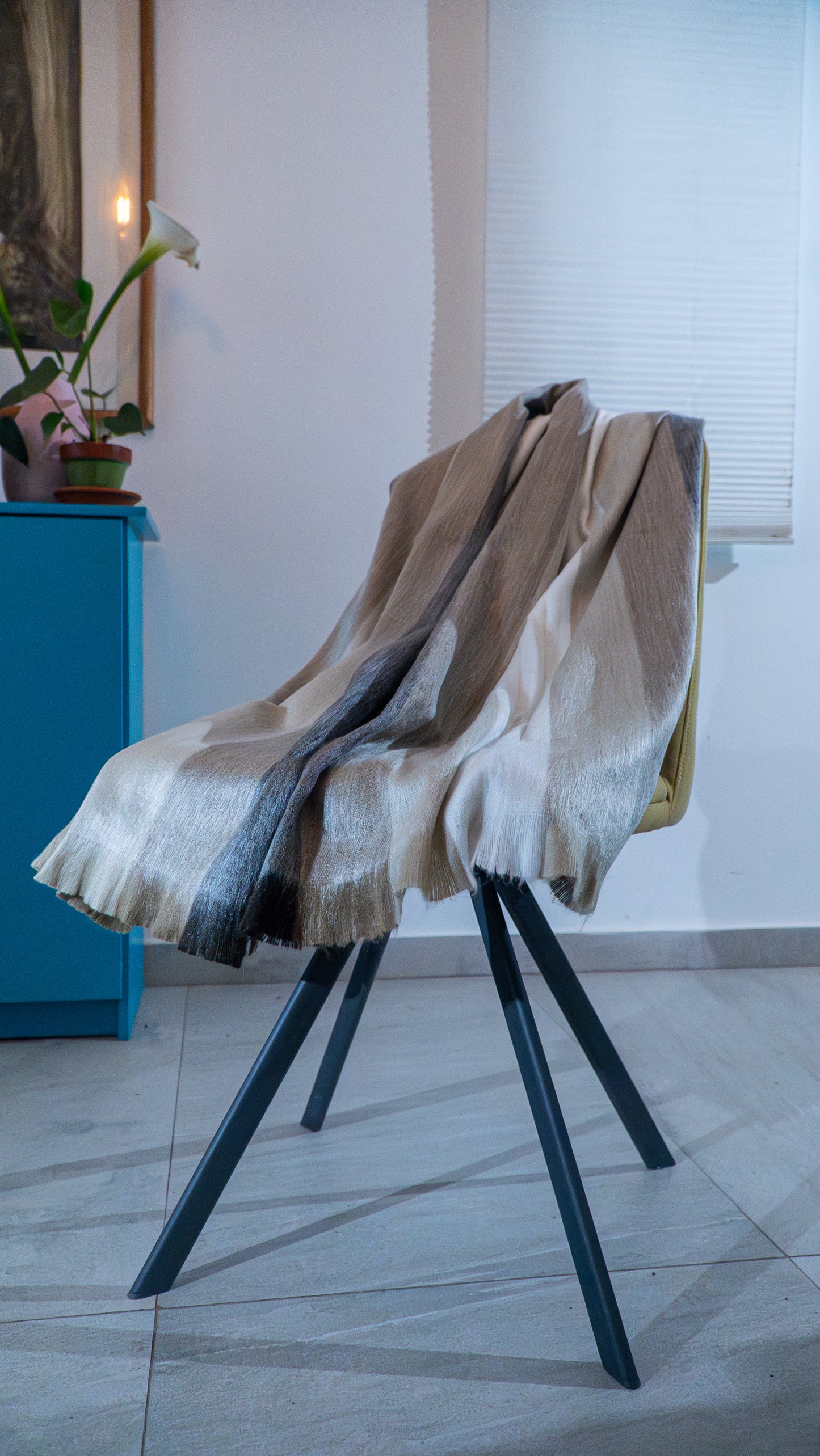 Zachte omslagdoek Grijsbruin Warm, zacht en stijlvol