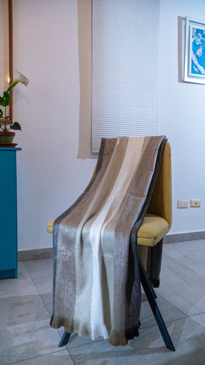 Zachte omslagdoek Grijsbruin Warm, zacht en stijlvol