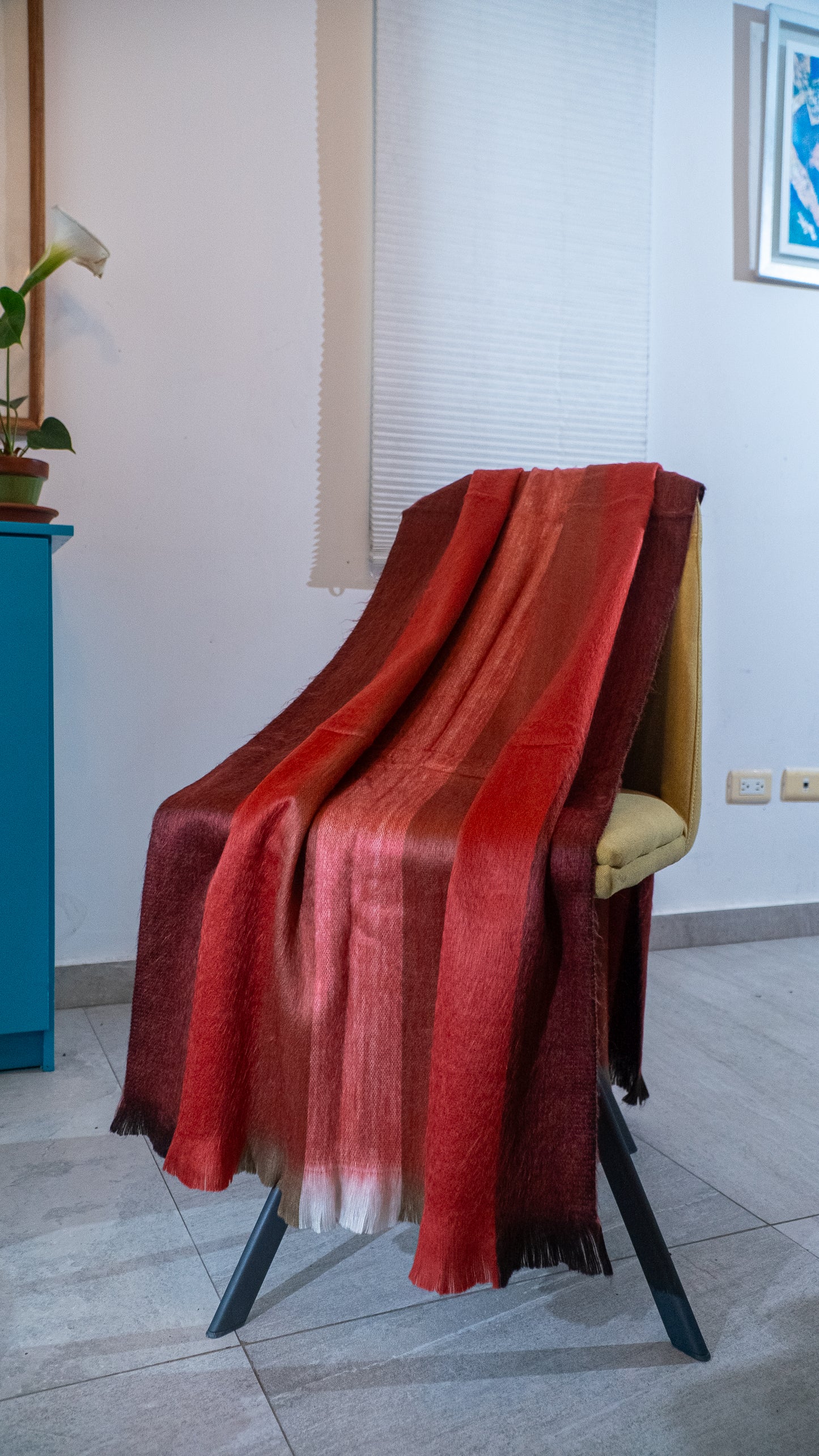 Zachte omslagdoek Rood Warm, zacht en stijlvol