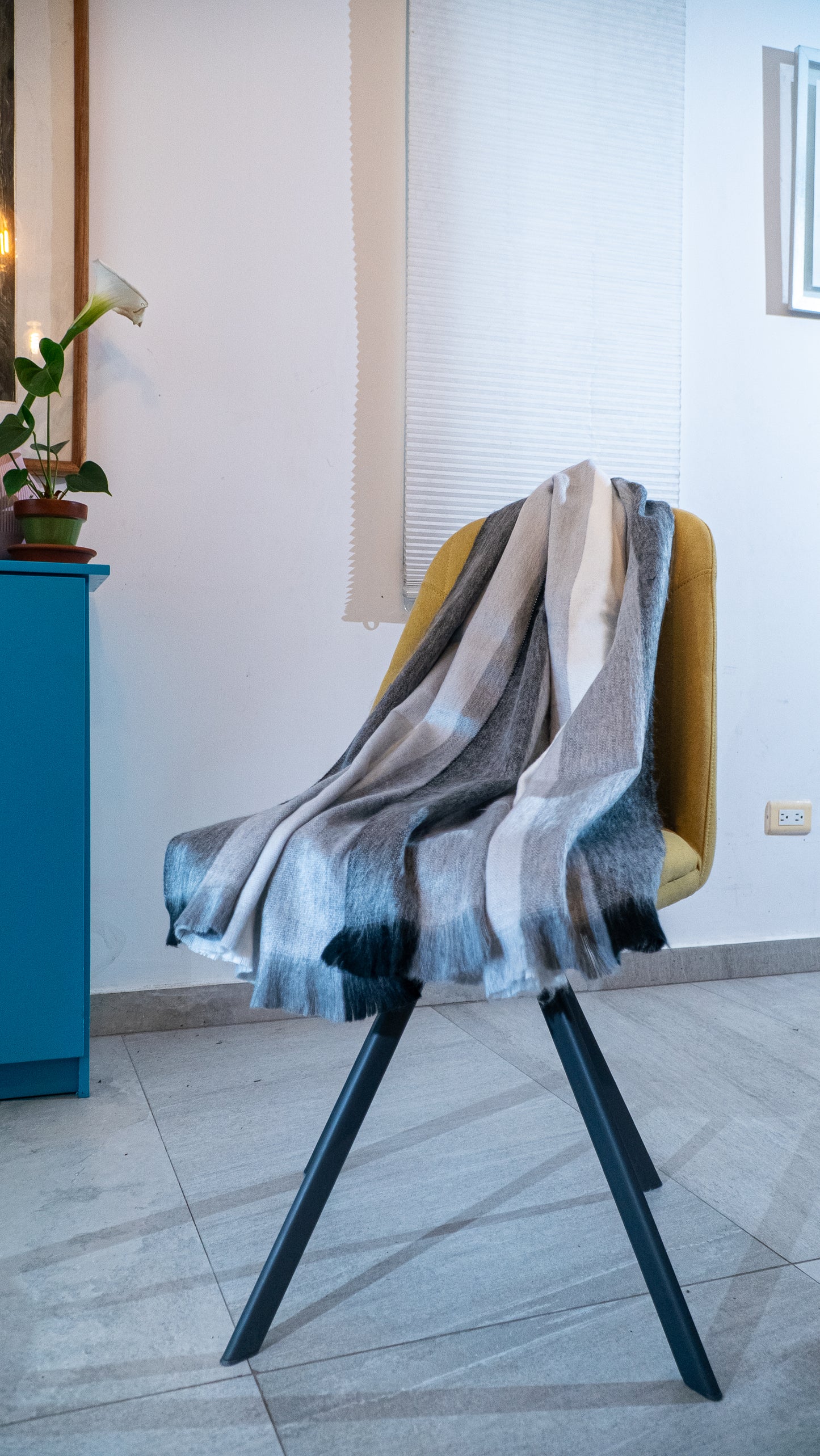 Zachte omslagdoek Grijs Warm, zacht en stijlvol