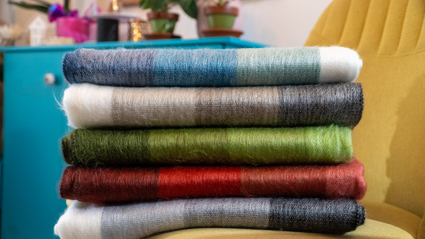 Zachte omslagdoek Turqoise Warm, zacht en stijlvol