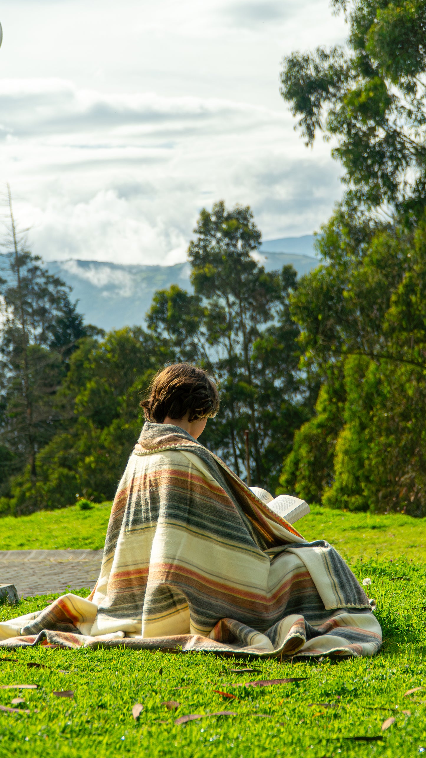 Zachte beige-bruine deken 'Suavecito' met alpaca wol