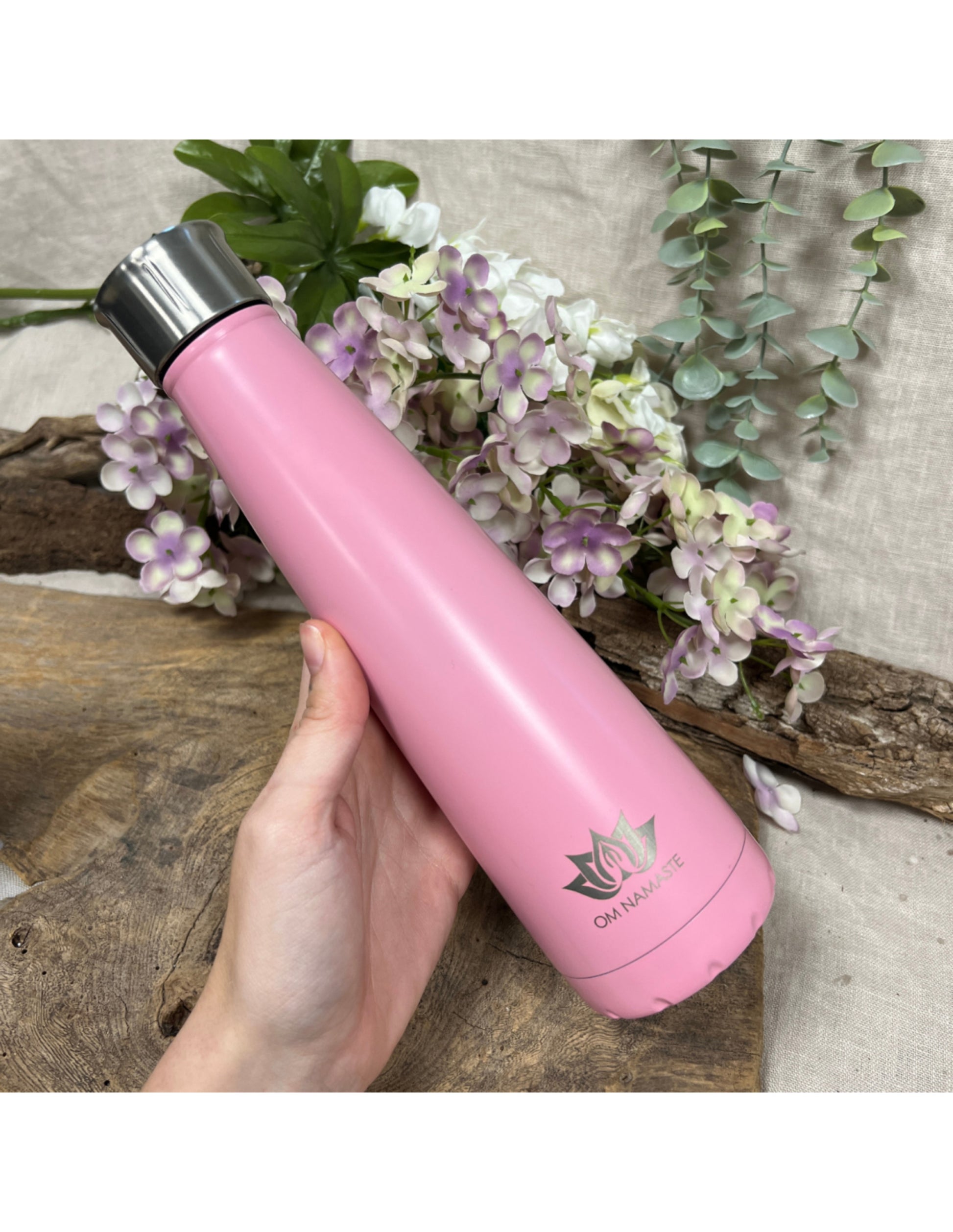 Image for drinkfles-thermosfles-klein-roze-mat-om-namaste-rvs_1.jpg
