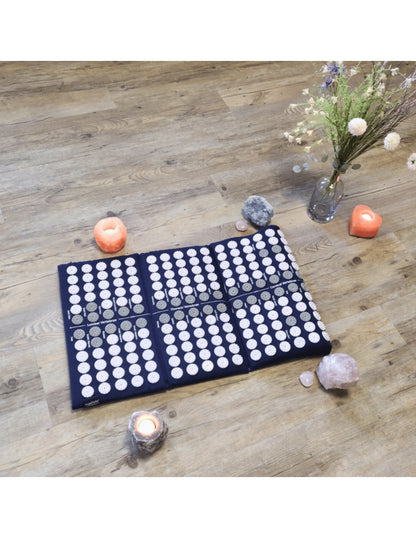 YogaStyles Spijkermat 3-Fold / Acupressuur mat donkerblauw