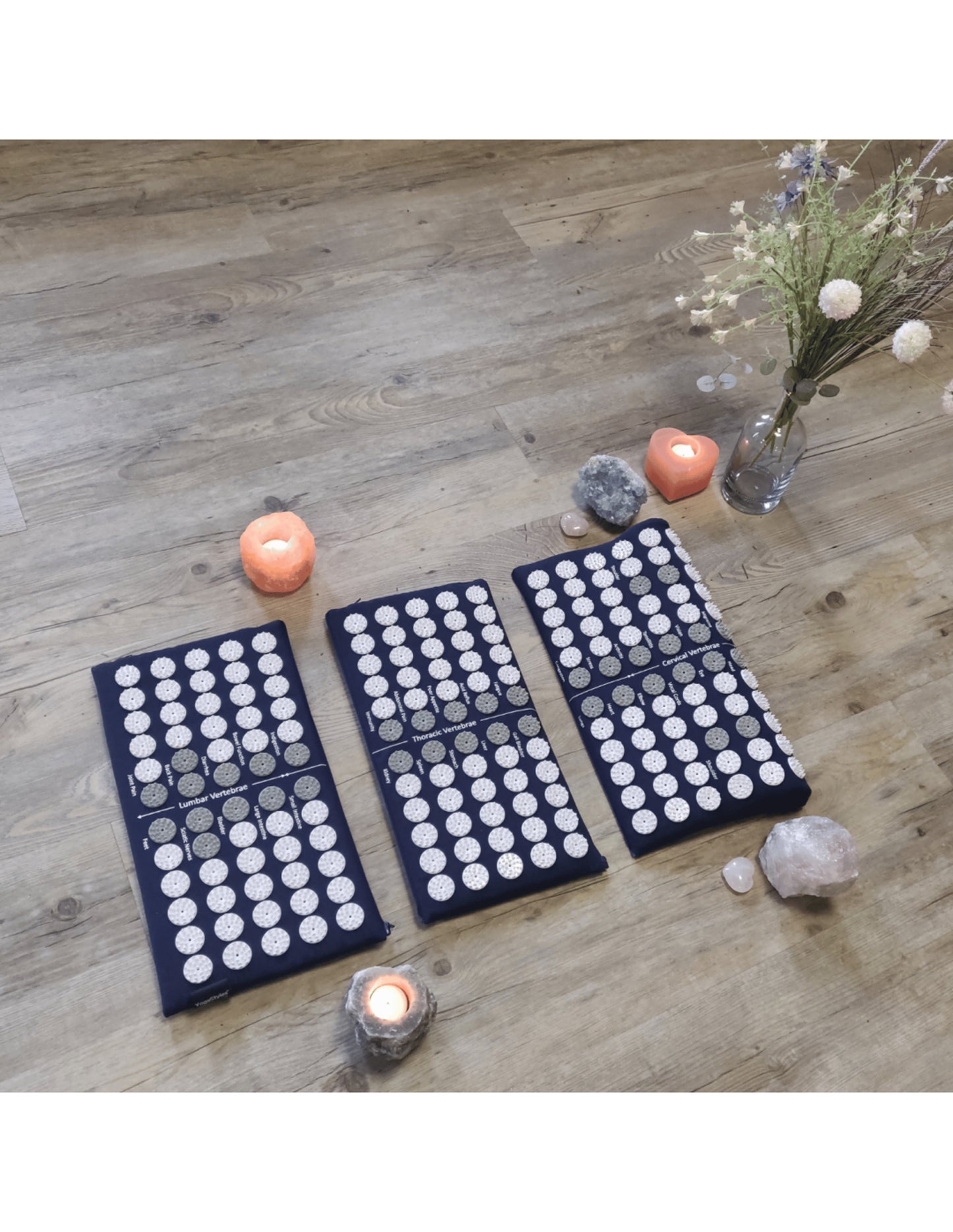 YogaStyles Spijkermat 3-Fold / Acupressuur mat donkerblauw