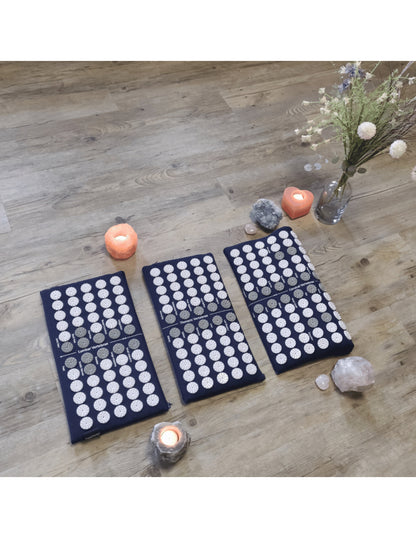 YogaStyles Spijkermat 3-Fold / Acupressuur mat donkerblauw