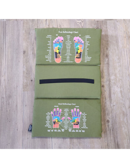 YogaStyles Spijkermat 3-Fold / Acupressuur mat olijfgroen