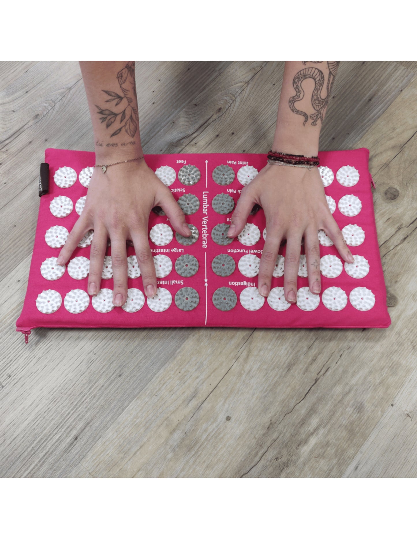 YogaStyles Spijkermat 3-Fold / Acupressuur mat roze