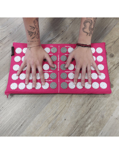 YogaStyles Spijkermat 3-Fold / Acupressuur mat roze
