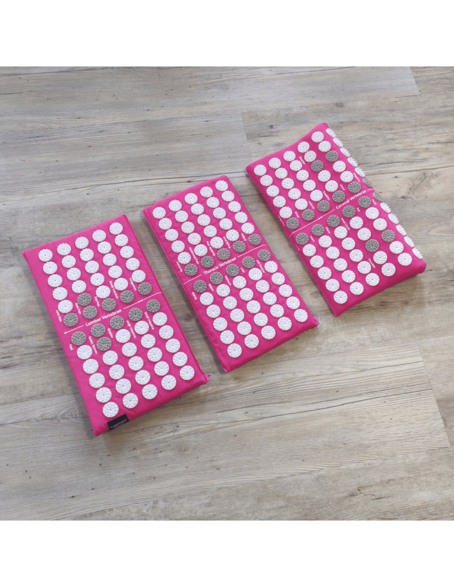 YogaStyles Spijkermat 3-Fold / Acupressuur mat roze