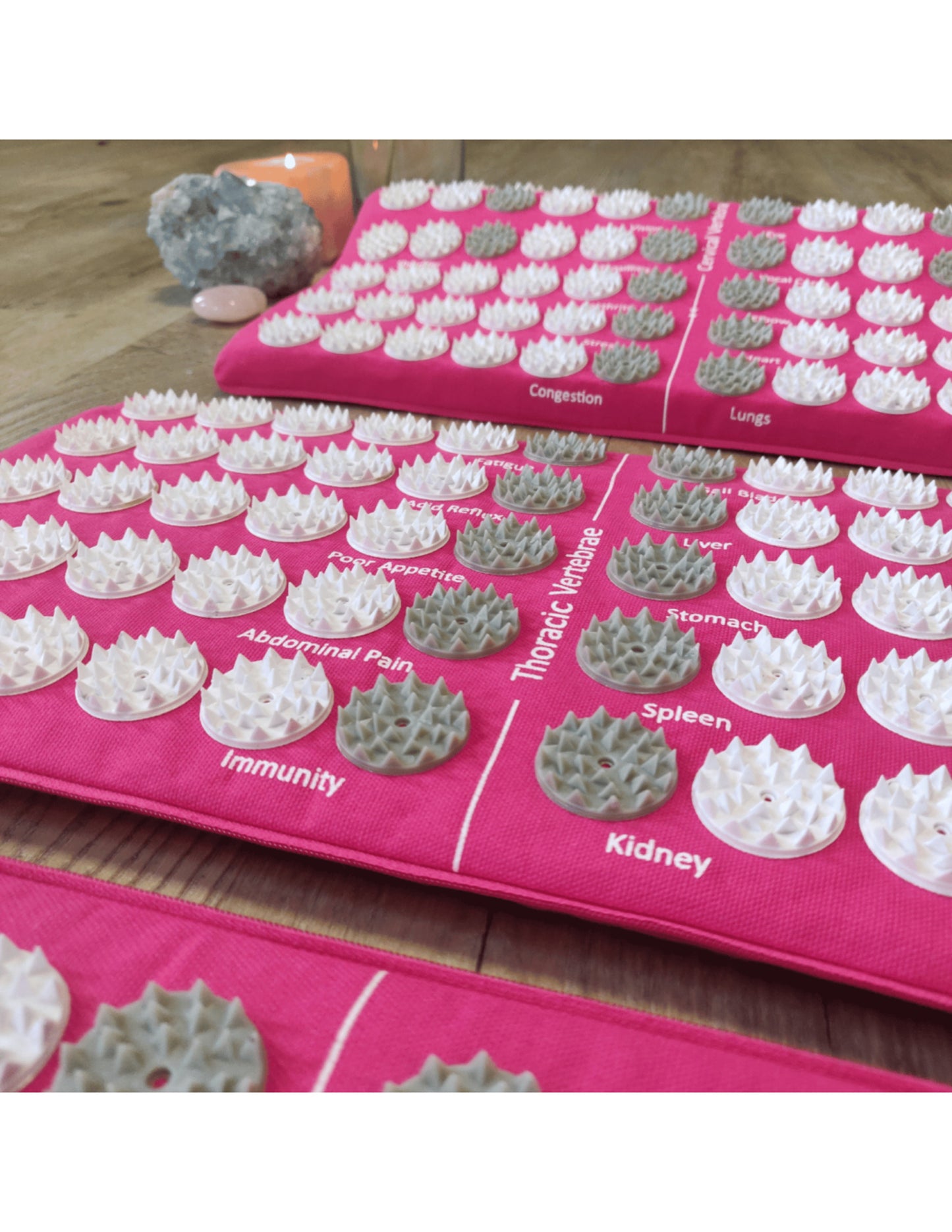 YogaStyles Spijkermat 3-Fold / Acupressuur mat roze