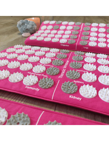 YogaStyles Spijkermat 3-Fold / Acupressuur mat roze